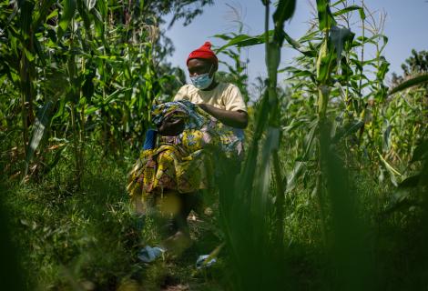 Chance rebuilding her life and keeping her children safe from Ebola.